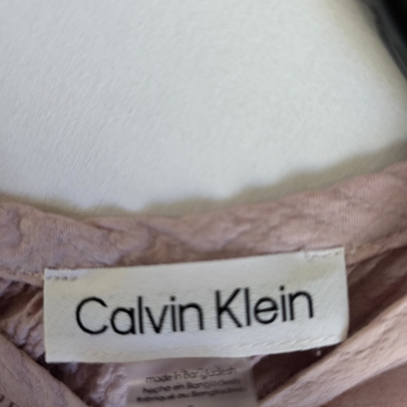 Calvin Klein Sleeveless Tiered Midi Dress - Light Purple - Picture 4 of 8